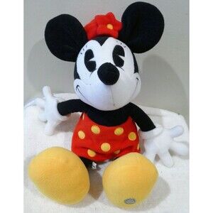Disney Walt Disney World 17 Inch Vintage Minnie Mouse 1930's Style Plush